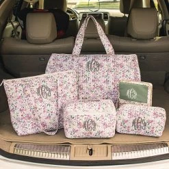 Monogrammed Quilted Weekender -Fashion Clothing Store t0Z fall botanical quilted collection3
