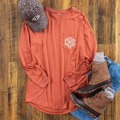 Monogrammed Long Sleeve Shirt -Fashion Clothing Store toH pumpkin long sleeve shirt ootd