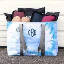 Monogrammed Extra Large Tote Bag -Fashion Clothing Store uG6 blue tie dye extra large tote bag packed