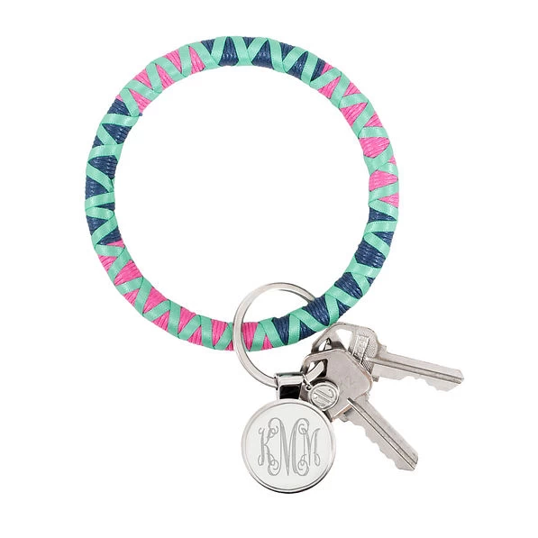 Monogrammed Corded Key Ring 1 Monogrammed Corded Key Ring