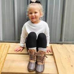 Monogrammed Kids Leopard Sole Duck Boots 8 Monogrammed Kids Leopard Sole Duck Boots -Fashion Clothing Store uYF kids leopard bottom duck boots outfit