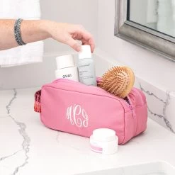 Monogrammed Classic Cosmetic Case -Fashion Clothing Store vJ8 rose classic cosmetic case on counter