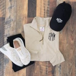 Monogrammed Leopard Sneakers 15 Monogrammed Leopard Sneakers -Fashion Clothing Store vZI Monogrammed Neutral Leopard Sneakers ootd quarter zip