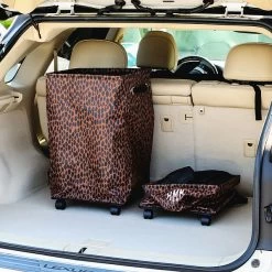 Monogrammed Collapsible Rolling Cart -Fashion Clothing Store vil sienna collapsible rolling cart in trunk