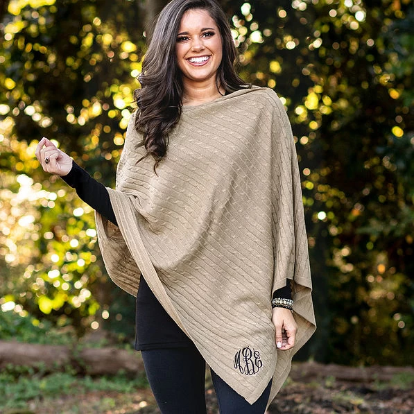 Monogrammed Poncho 2 Monogrammed Poncho - Image 2