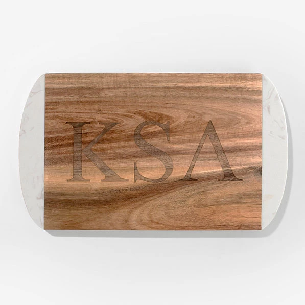 Monogrammed Marble Cutting Board 1 Monogrammed Marble Cutting Board
