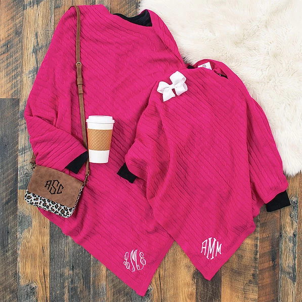 Monogrammed Kids Poncho 4 Monogrammed Kids Poncho - Image 4