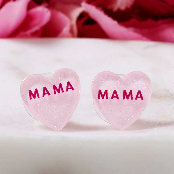 Mama Heart Earrings 3 Mama Heart Earrings - Image 3