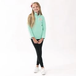 Monogrammed Kids Pullover Sweatshirt -Fashion Clothing Store woy youth girl in mint pullover sweatshirt