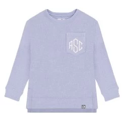 Monogrammed Kids Coastal Crewneck