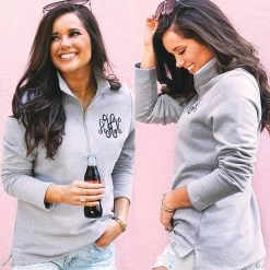 Monogrammed Pullover Sweatshirt 9 Monogrammed Pullover Sweatshirt -Fashion Clothing Store xMA pullover sweatshirt 2