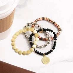 Monogrammed Fall Bracelet Stack -Fashion Clothing Store xMt personalized stack fall bracelet