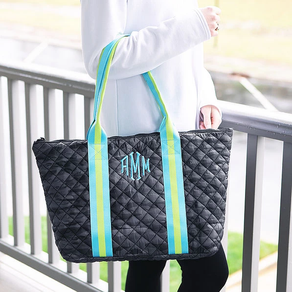 Monogrammed Puffer Tote Bag 6 Monogrammed Puffer Tote Bag - Image 6