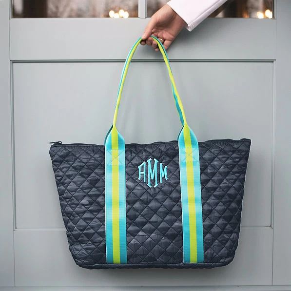 Monogrammed Puffer Tote Bag 4 Monogrammed Puffer Tote Bag - Image 4