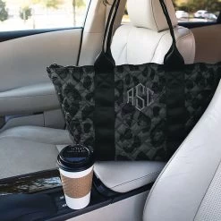 Monogrammed Puffer Tote Bag 16 Monogrammed Puffer Tote Bag -Fashion Clothing Store xNx onyx leopard puffer tote bag inside of car