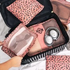 Monogrammed Packing Bag Set 23 Monogrammed Packing Bag Set -Fashion Clothing Store xbm pink leopard packing bag set inside suitcase
