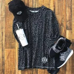 Monogrammed Oversized Tunic 9 Monogrammed Oversized Tunic -Fashion Clothing Store xvi onyx leopard oversized tunic ootd