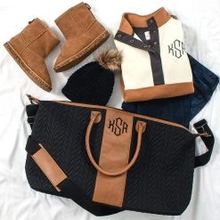 Monogrammed Quilted Travel Bag -Fashion Clothing Store y4s quilted travel bag spill shot