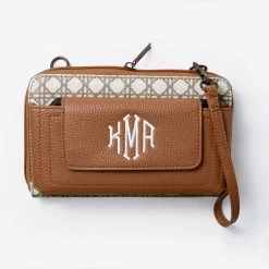Monogrammed Phone Wallet Wristlet