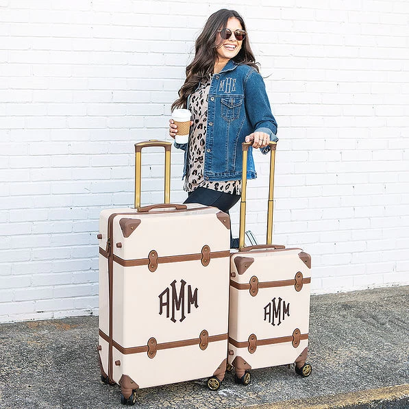 Monogrammed Vintage Carry-On Suitcase 4 Monogrammed Vintage Carry-On Suitcase - Image 4