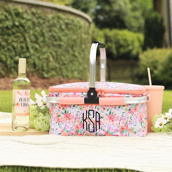 Monogrammed Insulated Picnic Basket 7 Monogrammed Insulated Picnic Basket - Image 7