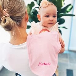 Monogrammed Baby Terry Burp Cloth -Fashion Clothing Store ynQ pink baby terry burp cloth with mom new