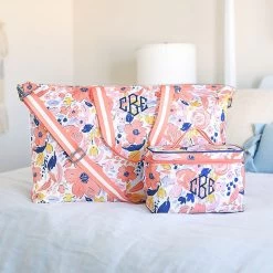 Monogrammed Train Case -Fashion Clothing Store z7t monogrammed weekender and matching train case in navy bouquet