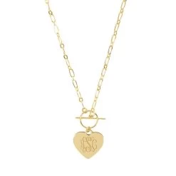 Personalized Heart Pendant Necklace