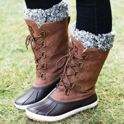 Monogrammed Winter Duck Boots 11 Monogrammed Winter Duck Boots -Fashion Clothing Store zLb winter duck boots with black sherpa socks