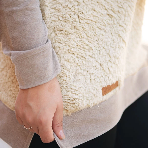 Monogrammed Sherpa Raglan Sweatshirt 4 Monogrammed Sherpa Raglan Sweatshirt - Image 4